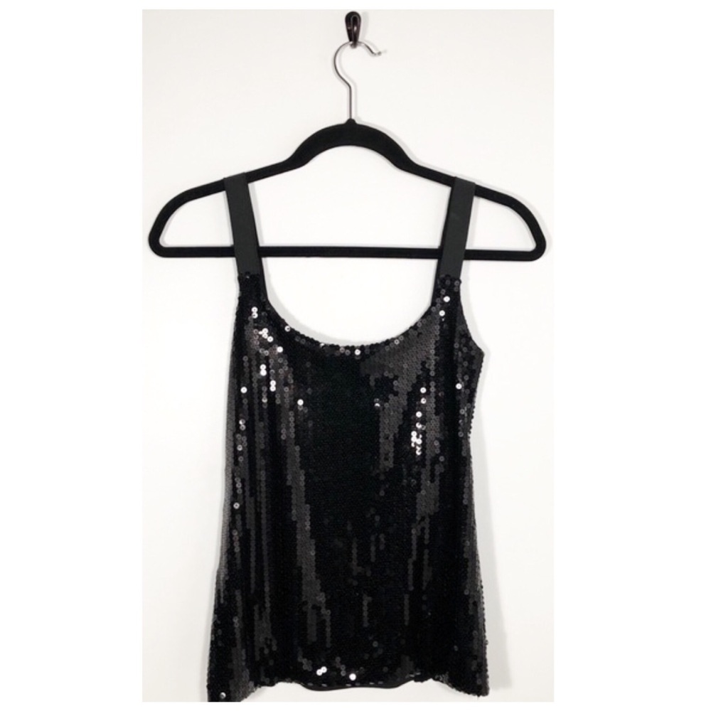 Mossimo Peru Black Sequins Top